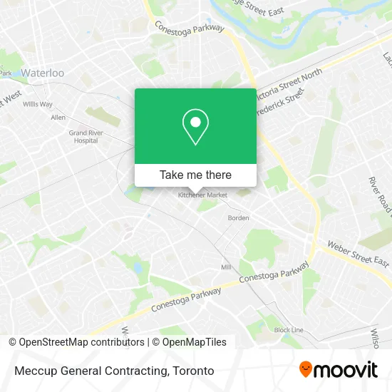Meccup General Contracting map