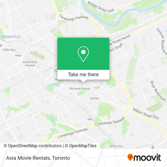 Asia Movie Rentals map