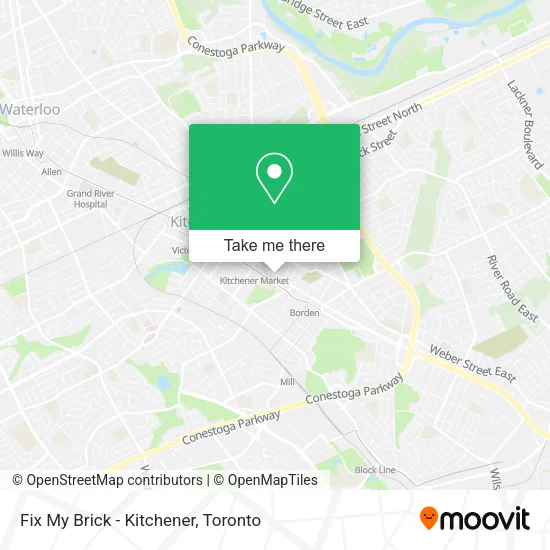 Fix My Brick - Kitchener map