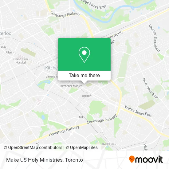Make US Holy Ministries map