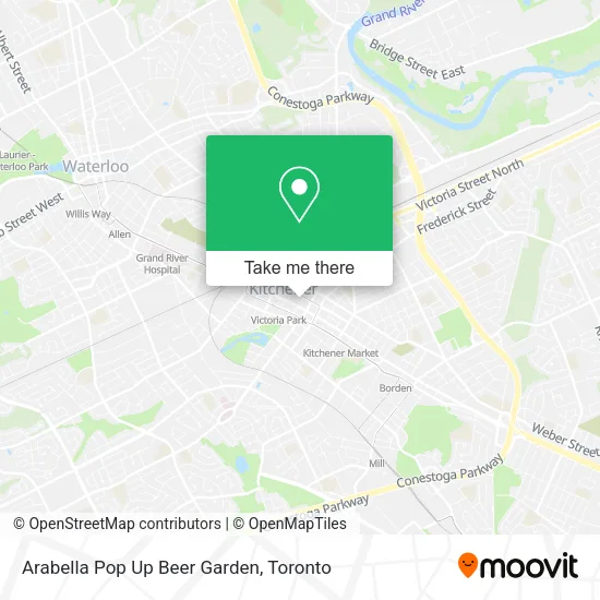 Arabella Pop Up Beer Garden map
