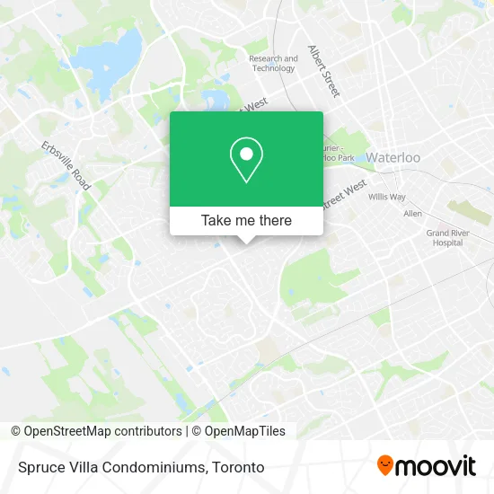 Spruce Villa Condominiums map