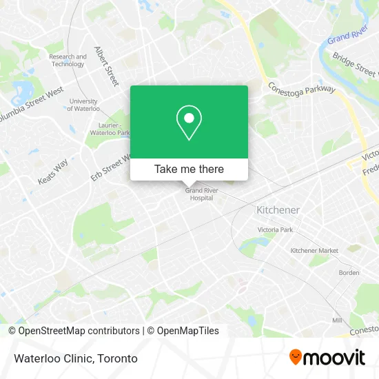 Waterloo Clinic map
