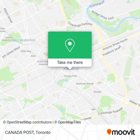 CANADA POST map