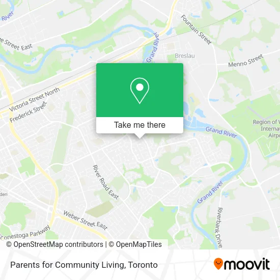 Parents for Community Living map