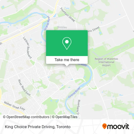 King Choice Private Driving map