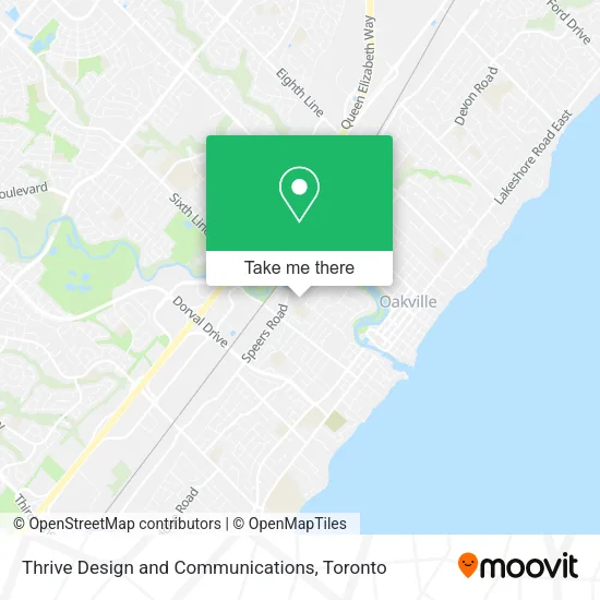 Thrive Design and Communications map