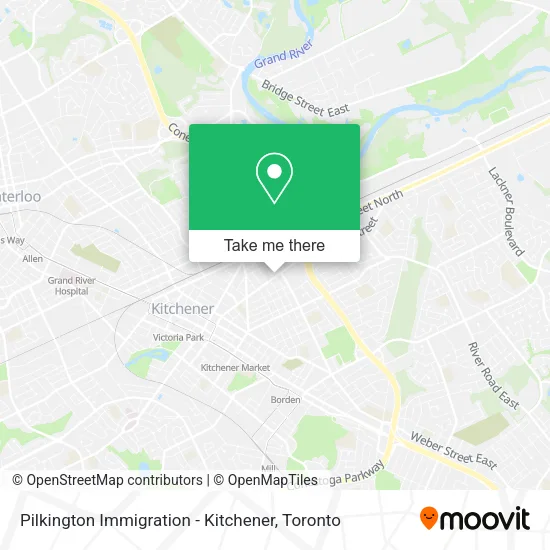 Pilkington Immigration - Kitchener map