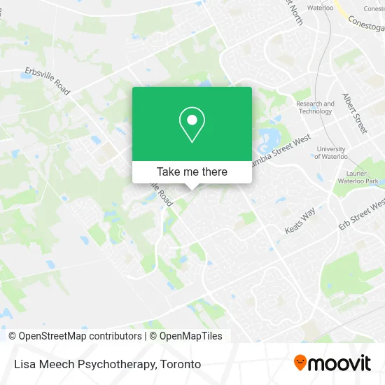 Lisa Meech Psychotherapy map