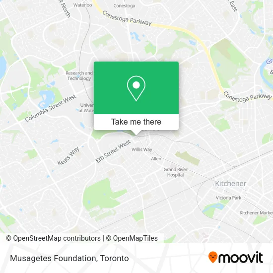 Musagetes Foundation map