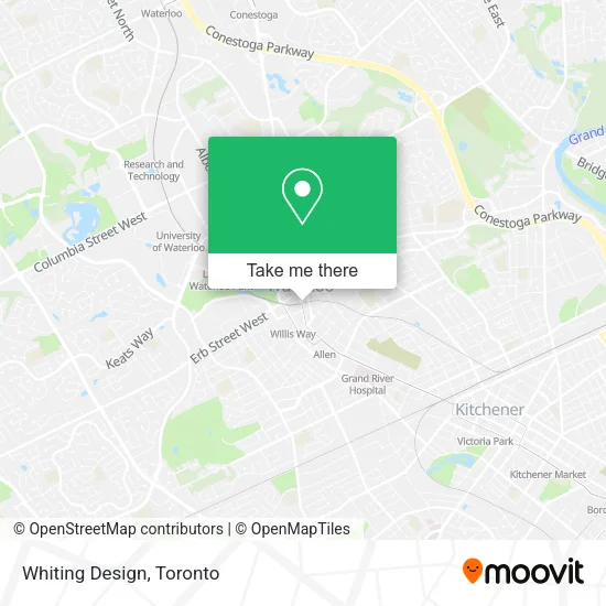Whiting Design map