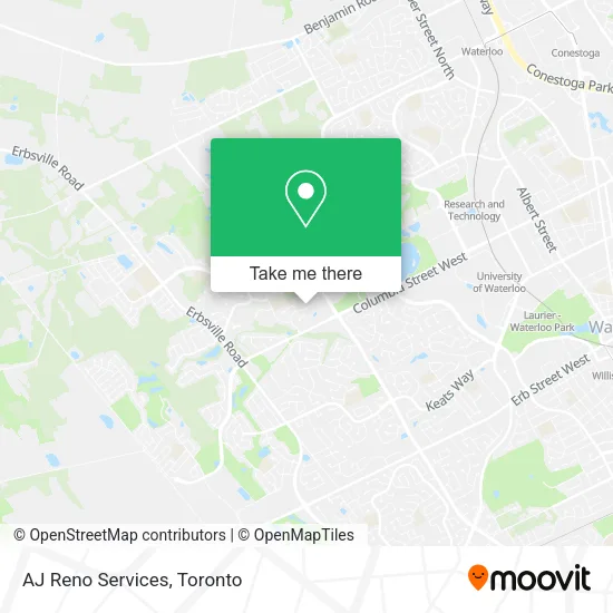 AJ Reno Services map