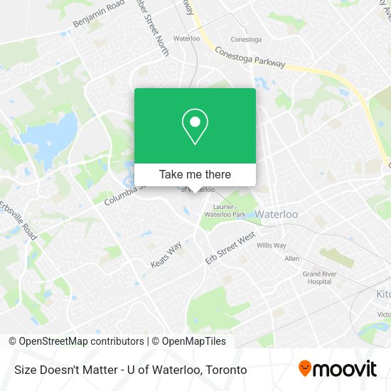 Size Doesn't Matter - U of Waterloo map