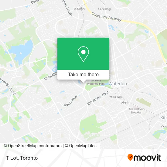 T Lot map