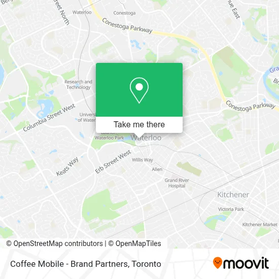 Coffee Mobile - Brand Partners map