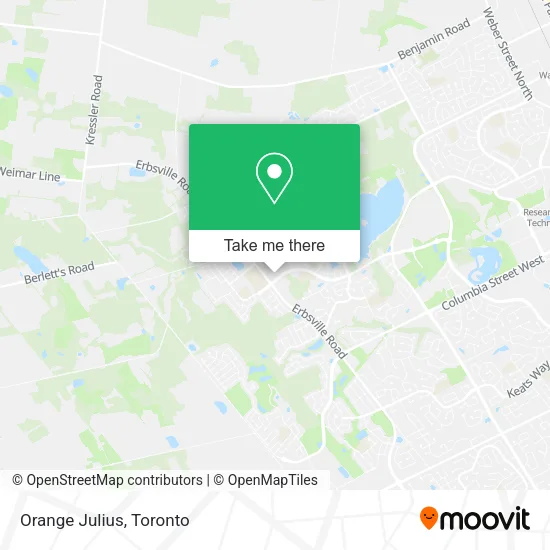 Orange Julius map