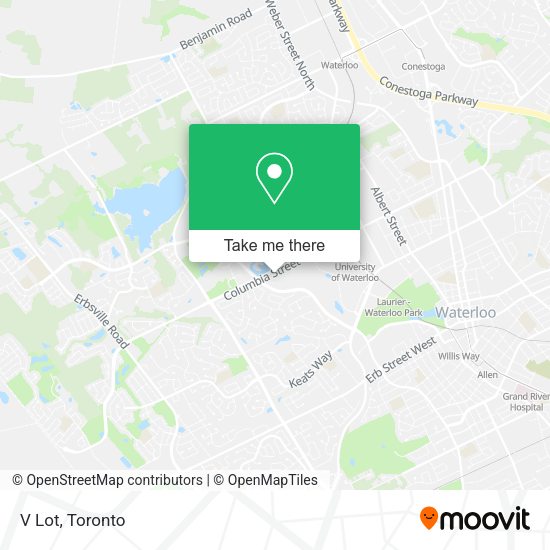 V Lot map