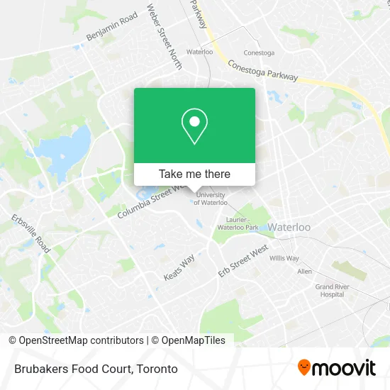 Brubakers Food Court map