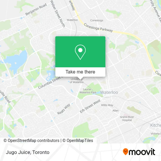 Jugo Juice map