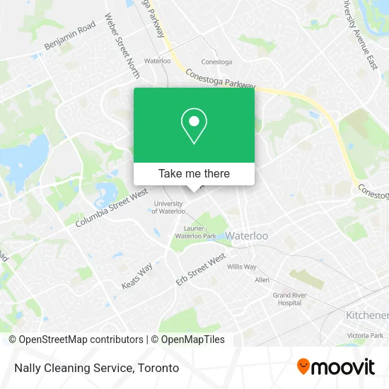 Nally Cleaning Service map