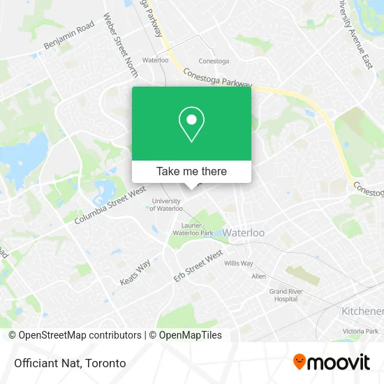 Officiant Nat map
