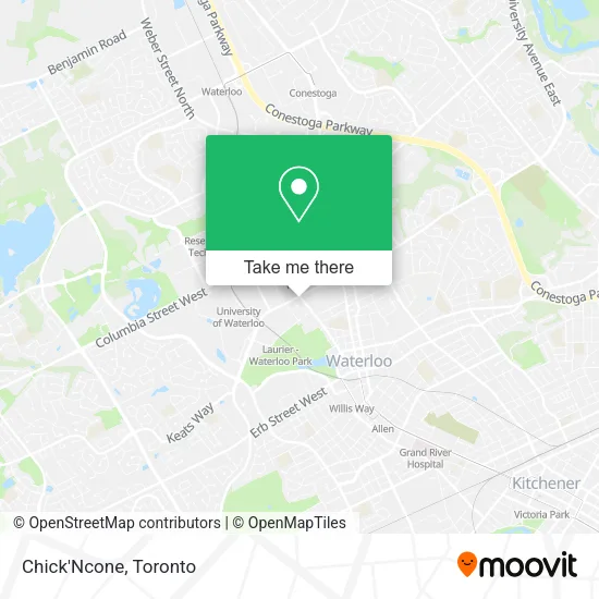 Chick'Ncone map