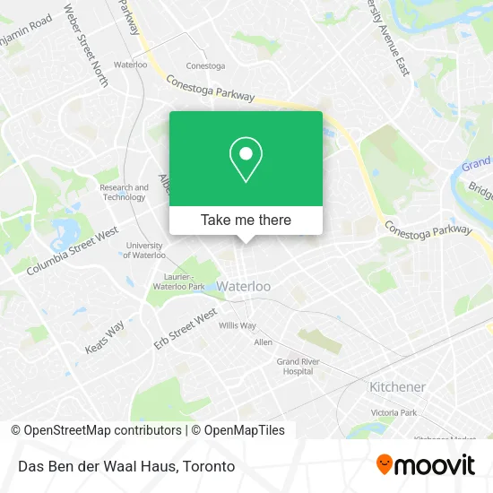 Das Ben der Waal Haus map
