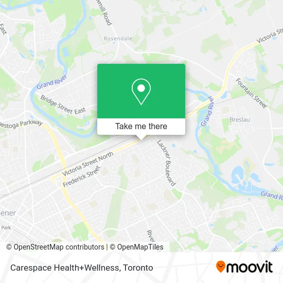 Carespace Health+Wellness map