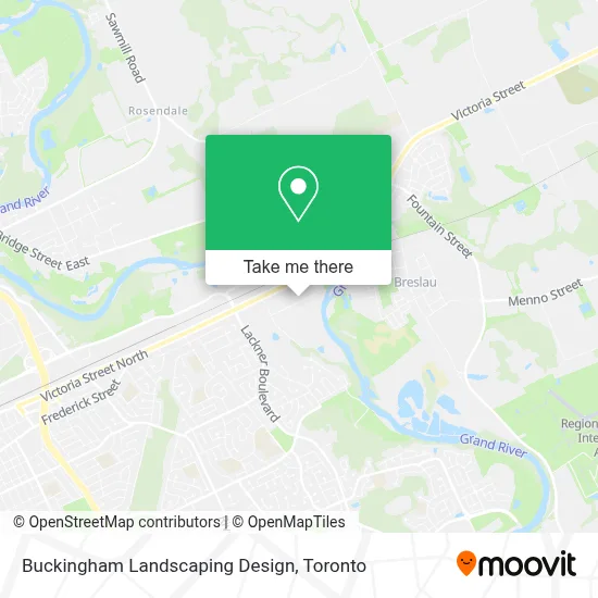 Buckingham Landscaping Design map