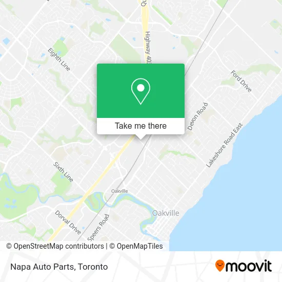 Napa Auto Parts map