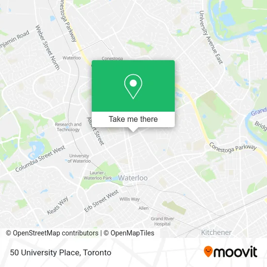 50 University Place map