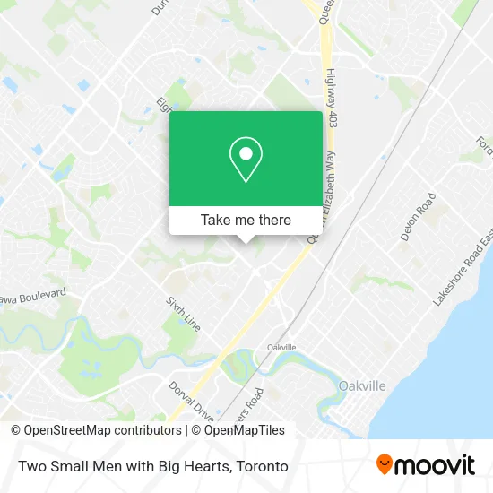 Two Small Men with Big Hearts map