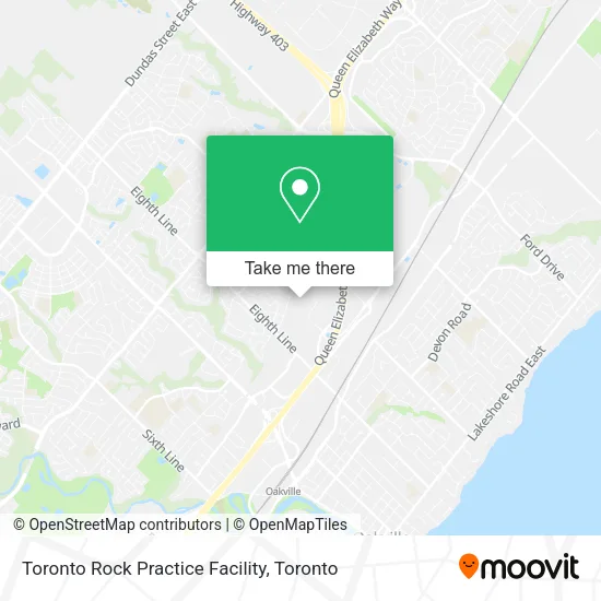 Toronto Rock Practice Facility map