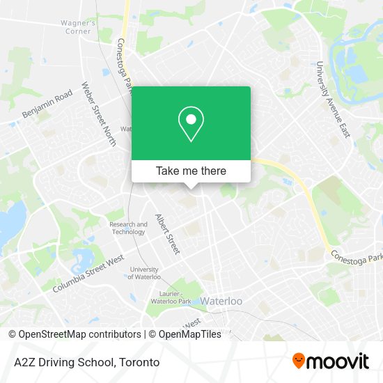 A2Z Driving School map