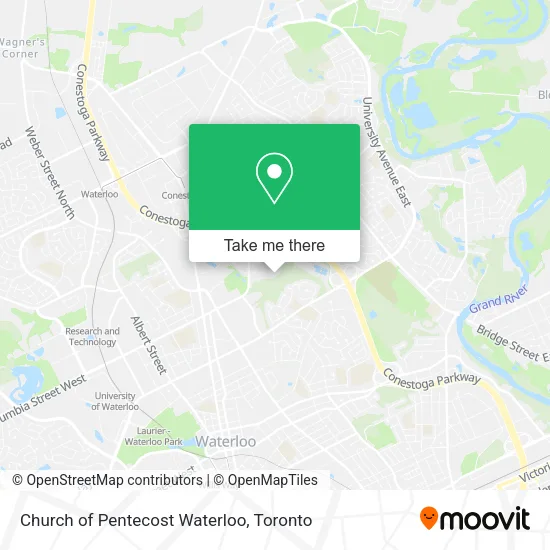 Church of Pentecost Waterloo map