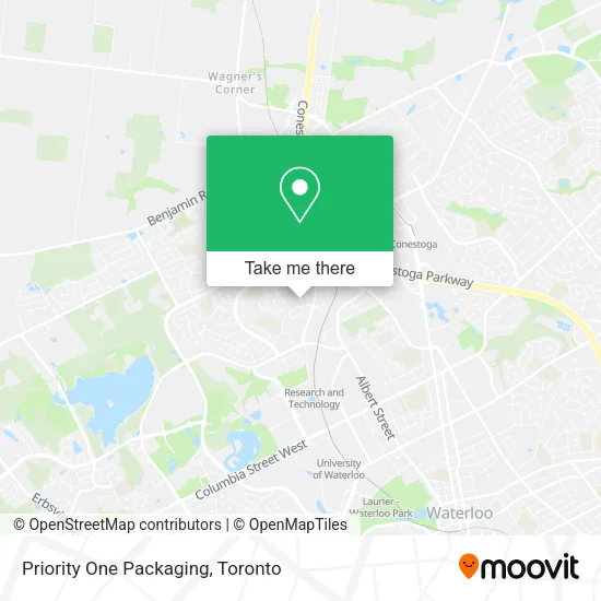 Priority One Packaging map