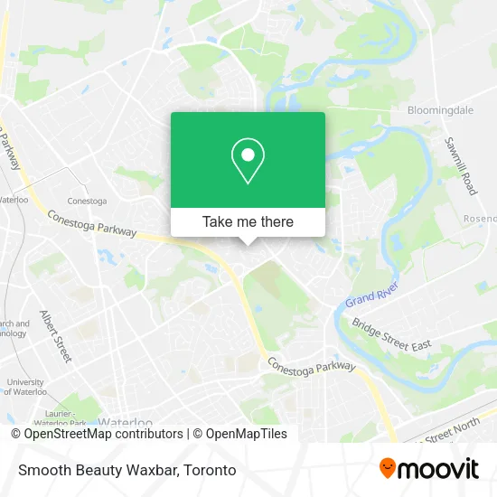 Smooth Beauty Waxbar map