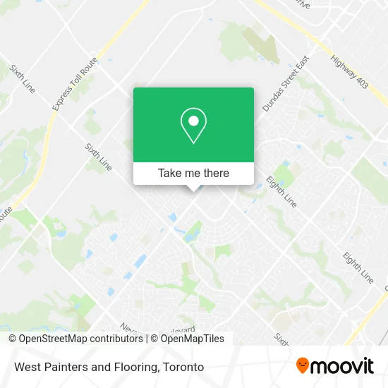 West Painters and Flooring map