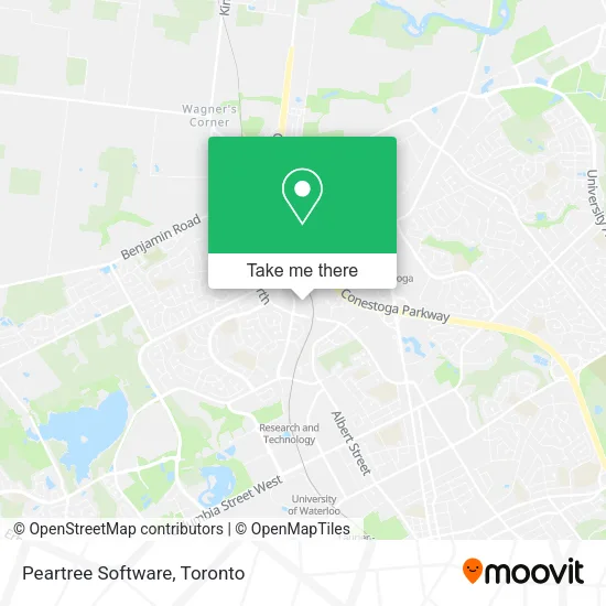 Peartree Software map