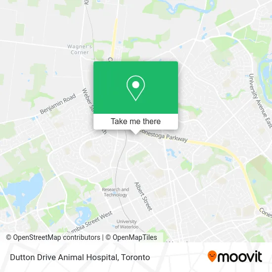 Dutton Drive Animal Hospital map
