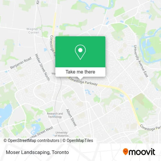 Moser Landscaping map
