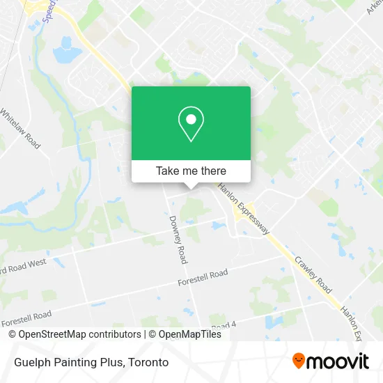 Guelph Painting Plus map