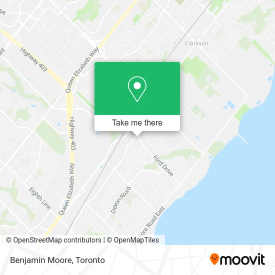 Benjamin Moore map