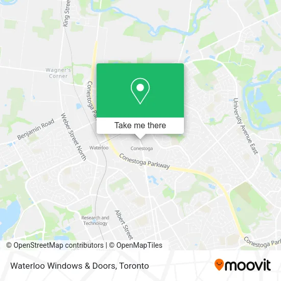Waterloo Windows & Doors map