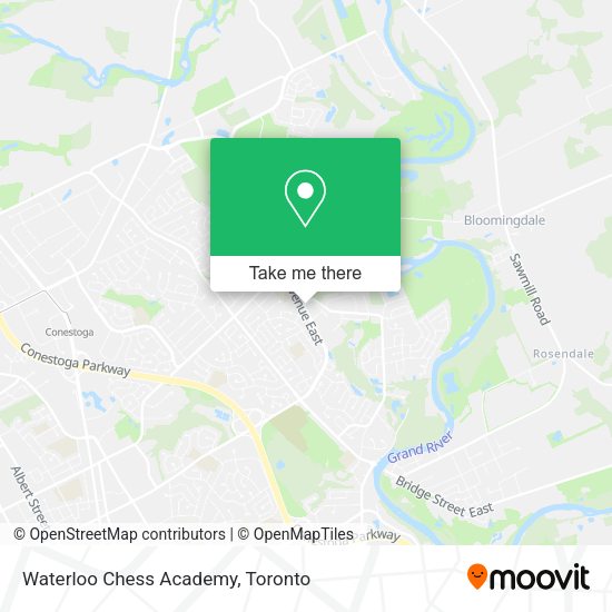 Waterloo Chess Academy map
