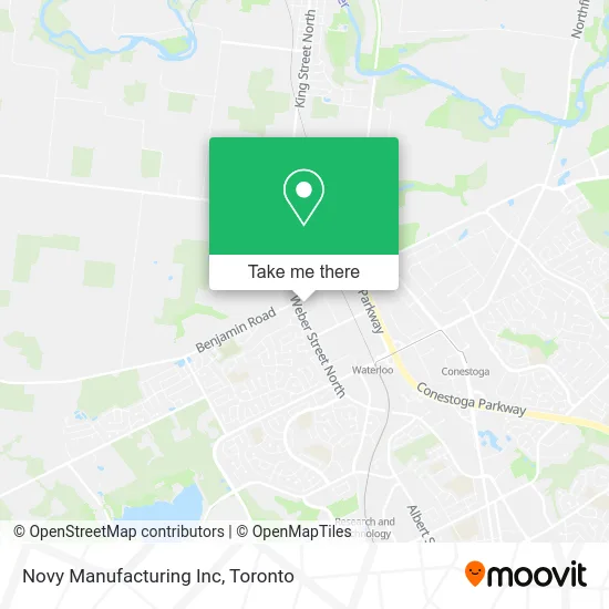 Novy Manufacturing Inc map