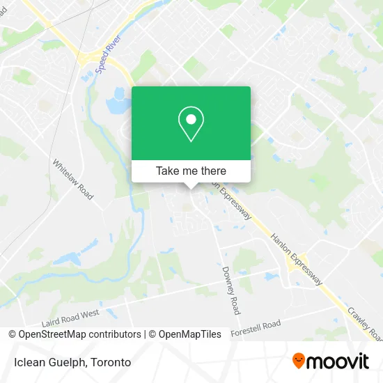 Iclean Guelph map