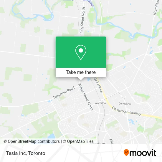 Tesla Inc map
