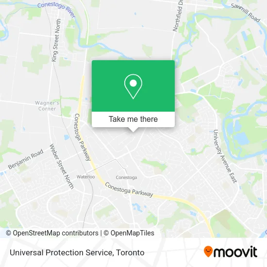 Universal Protection Service map
