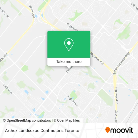 Arthex Landscape Contractors map